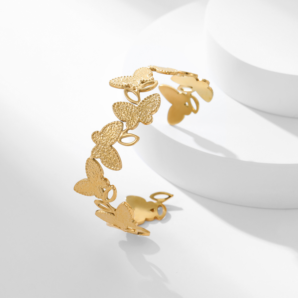 防水不锈钢金色开口蝴蝶