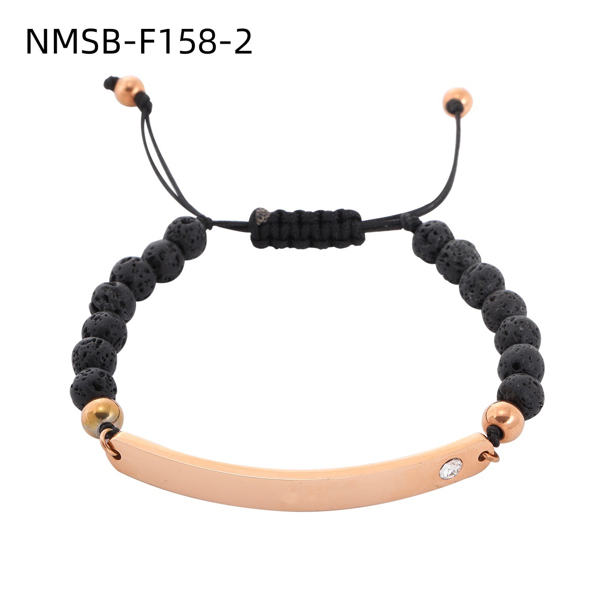 可调节不锈钢条空白刻字手链男女通用